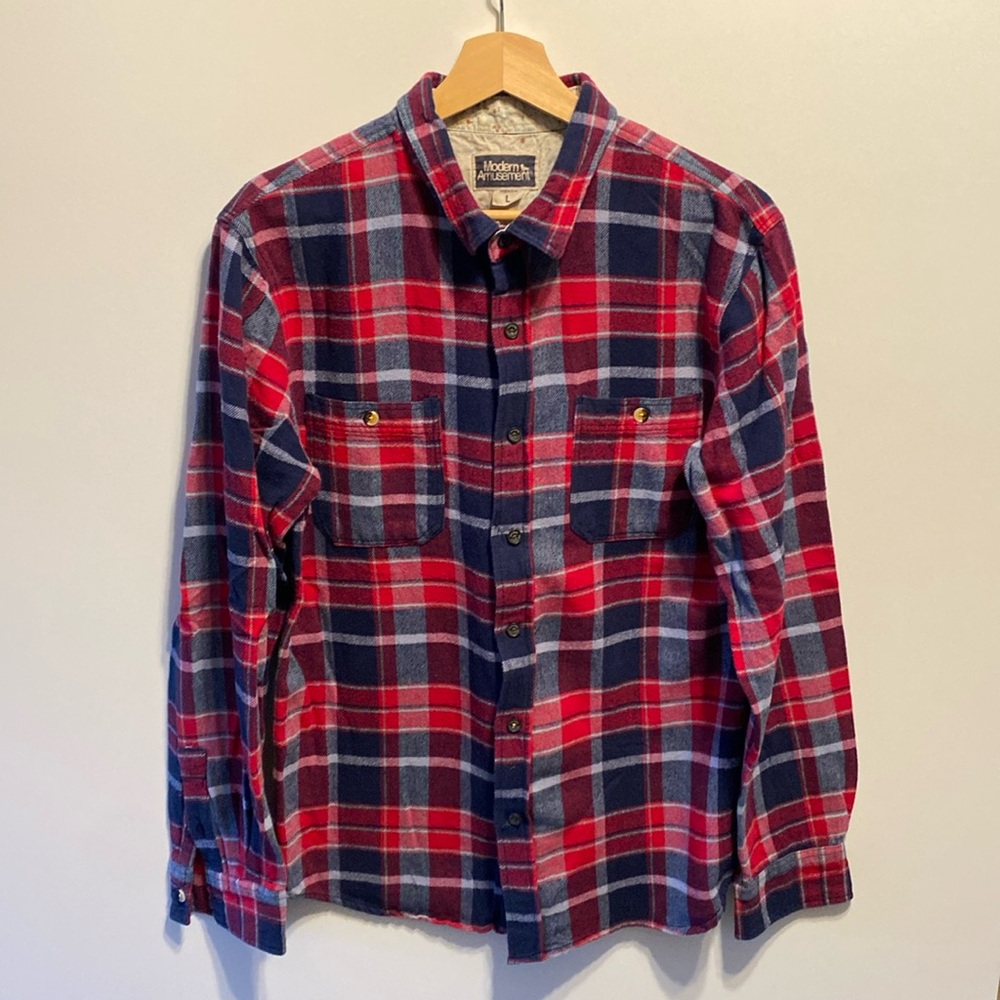 Cozy flannel button-down